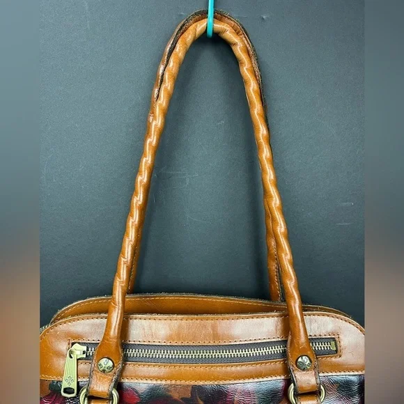 Patricia Nash Calvi leather Satchel Bag, gently used - Picture 3 of 12